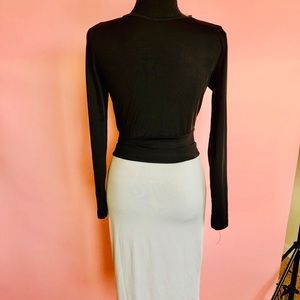 VERY CUTE CROP TOP AND PENCIL SKIRT SET